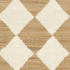 Romboz Jute Rug - Light brown / Natural white