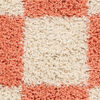 Chessie Rug - Coral red / Off white