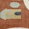 Road map Rug - Rust red / Multicolor