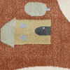 Road map Rug - Rust red / Multicolor