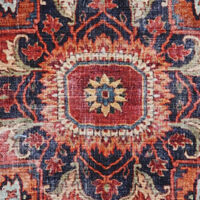 Rugvista essential - Georgia Oriental - Red / Pink 200 x 300 cm Cotton ...
